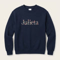 Sudadera Infantil Floral marino